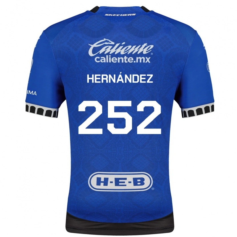 Danxen Kinderen Emilio Hernández #252 Koninklijk Blauw Wit Zwart Uitshirt Uittenue 2026/27 T-Shirt