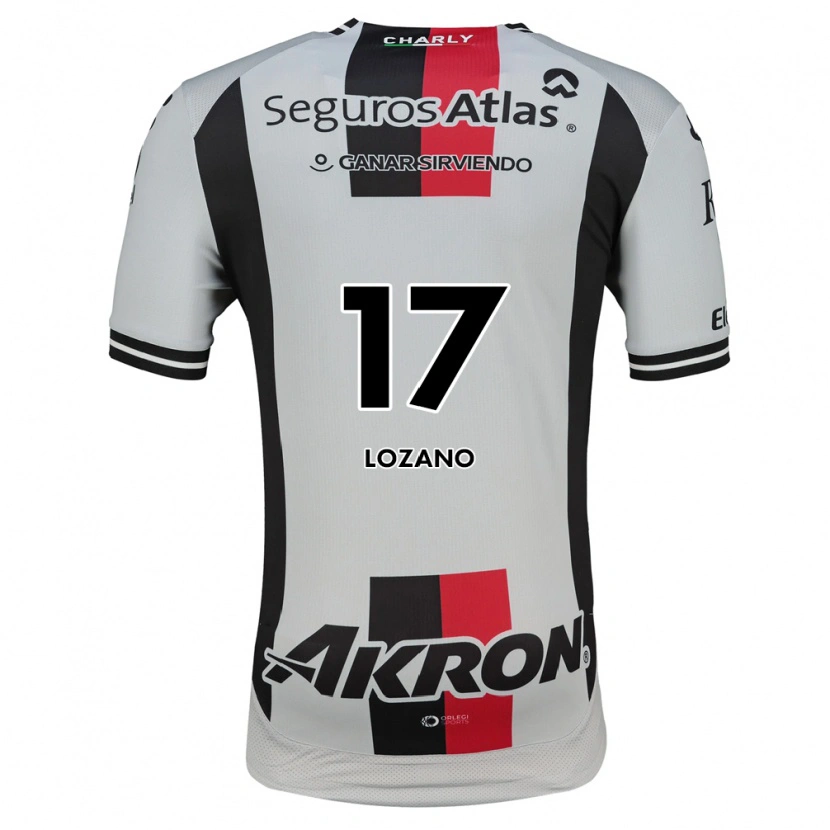 Danxen Kinderen Rivaldo Lozano #17 Wit Rood Zwart Uitshirt Uittenue 2026/27 T-Shirt