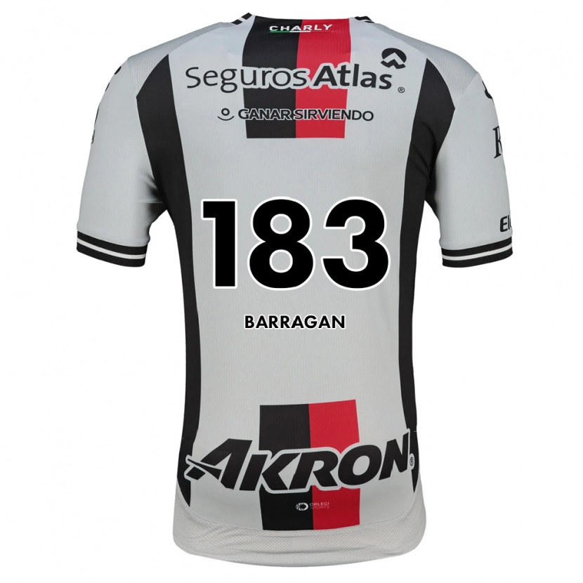 Danxen Kinderen Roberto Barragán #183 Wit Rood Zwart Uitshirt Uittenue 2026/27 T-Shirt