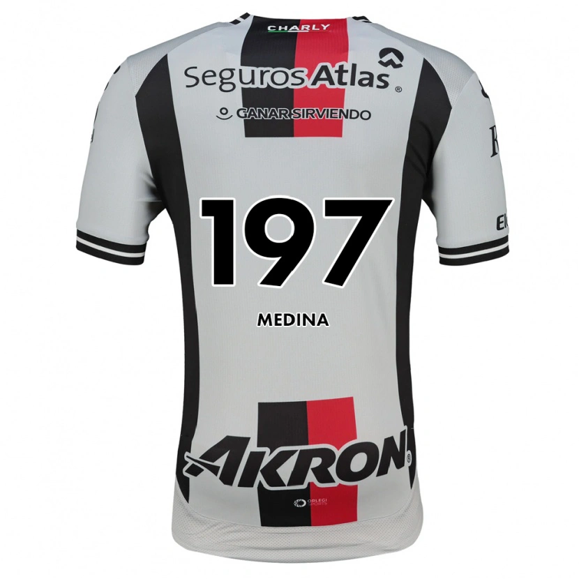 Danxen Kinderen Héctor Medina #197 Wit Rood Zwart Uitshirt Uittenue 2026/27 T-Shirt