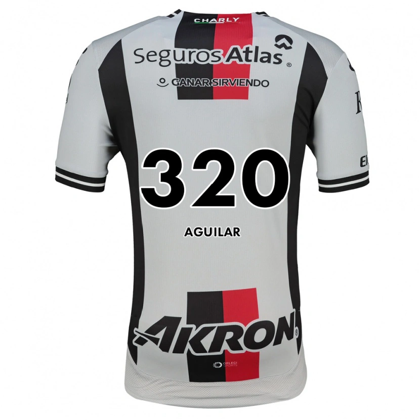 Danxen Kinderen Ángel Aguilar #320 Wit Rood Zwart Uitshirt Uittenue 2026/27 T-Shirt