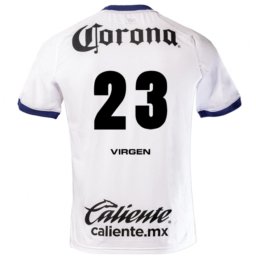 Danxen Kinderen Oswaldo Virgen #23 Wit Blauw Zwart Uitshirt Uittenue 2026/27 T-Shirt