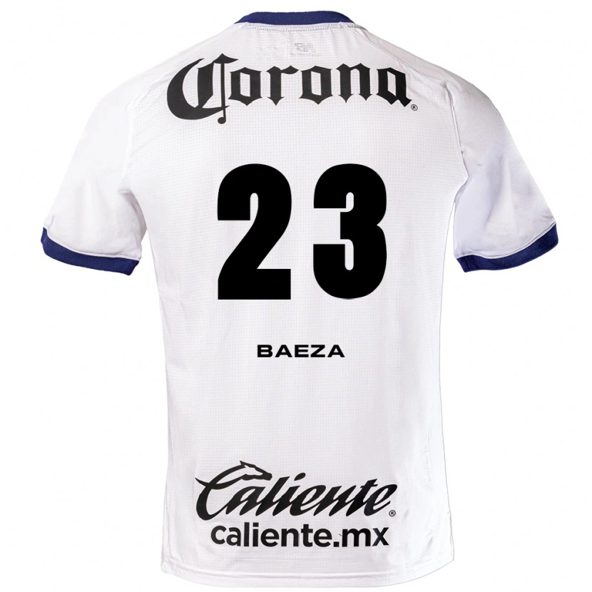 Danxen Kinderen Claudio Baeza #23 Wit Blauw Zwart Uitshirt Uittenue 2026/27 T-Shirt