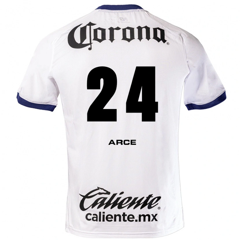 Danxen Kinderen Fernando Arce #24 Wit Blauw Zwart Uitshirt Uittenue 2026/27 T-Shirt