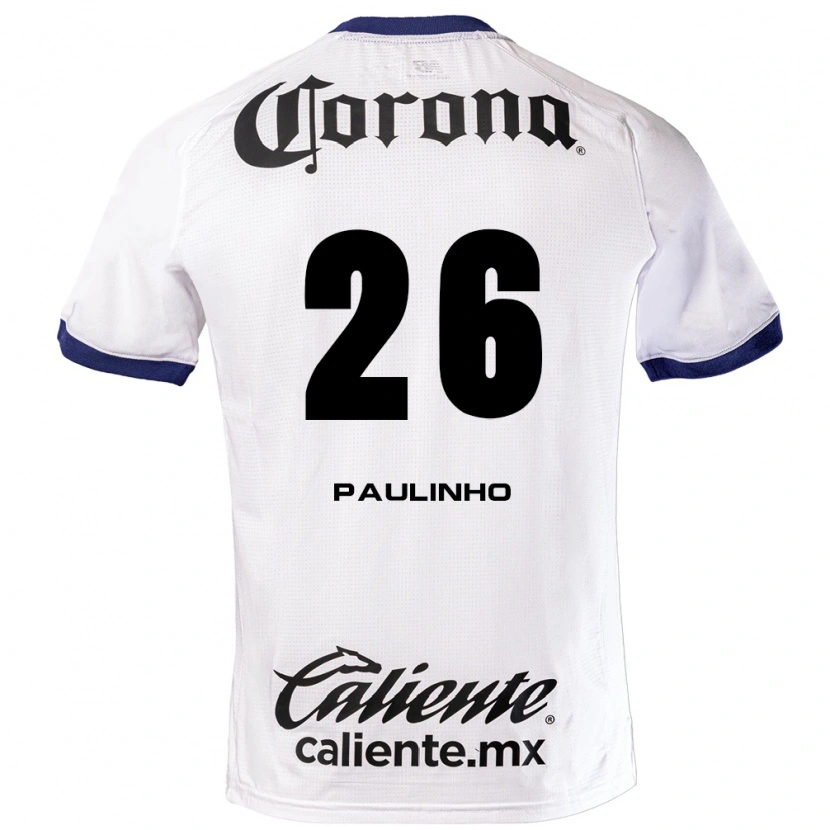 Danxen Kinderen Paulinho #26 Wit Blauw Zwart Uitshirt Uittenue 2026/27 T-Shirt
