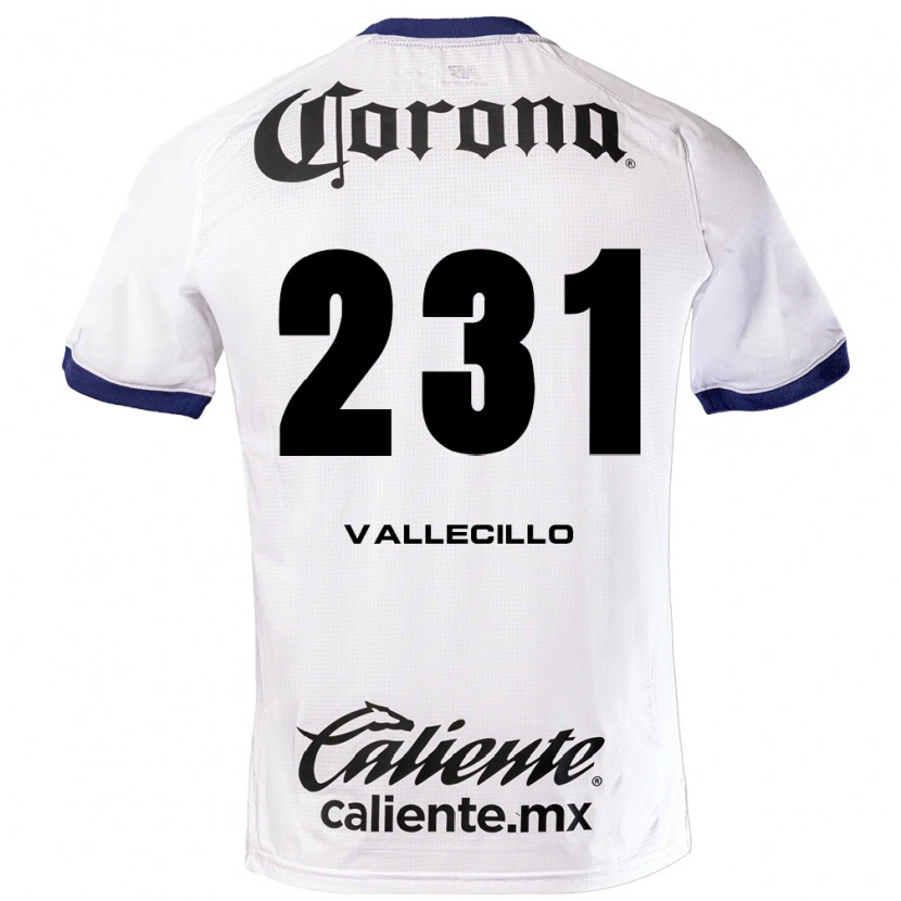 Danxen Kinderen Agustín Vallecillo #231 Wit Blauw Zwart Uitshirt Uittenue 2026/27 T-Shirt