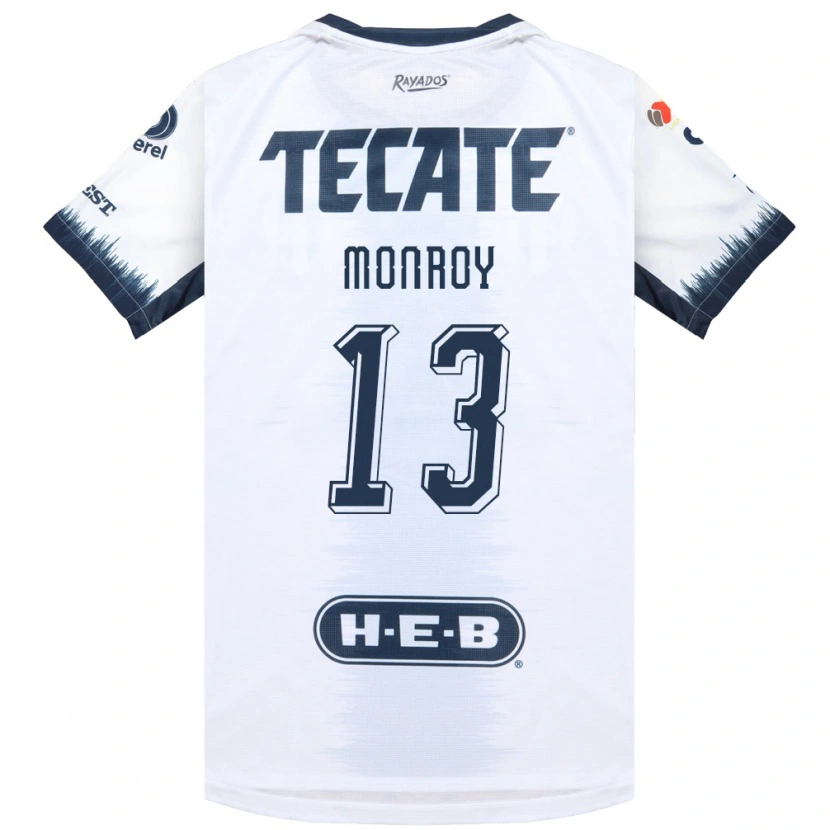 Danxen Kinderen Paola Monroy #13 Wit Inktblauw Rood Uitshirt Uittenue 2026/27 T-Shirt
