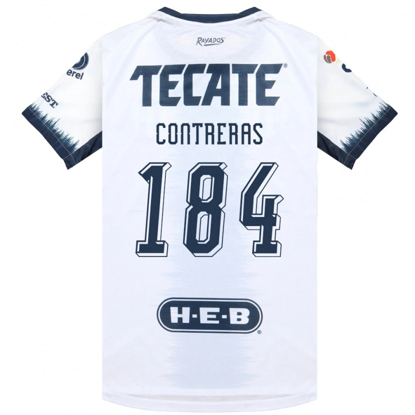 Danxen Kinderen Óscar Contreras #184 Wit Inktblauw Rood Uitshirt Uittenue 2026/27 T-Shirt
