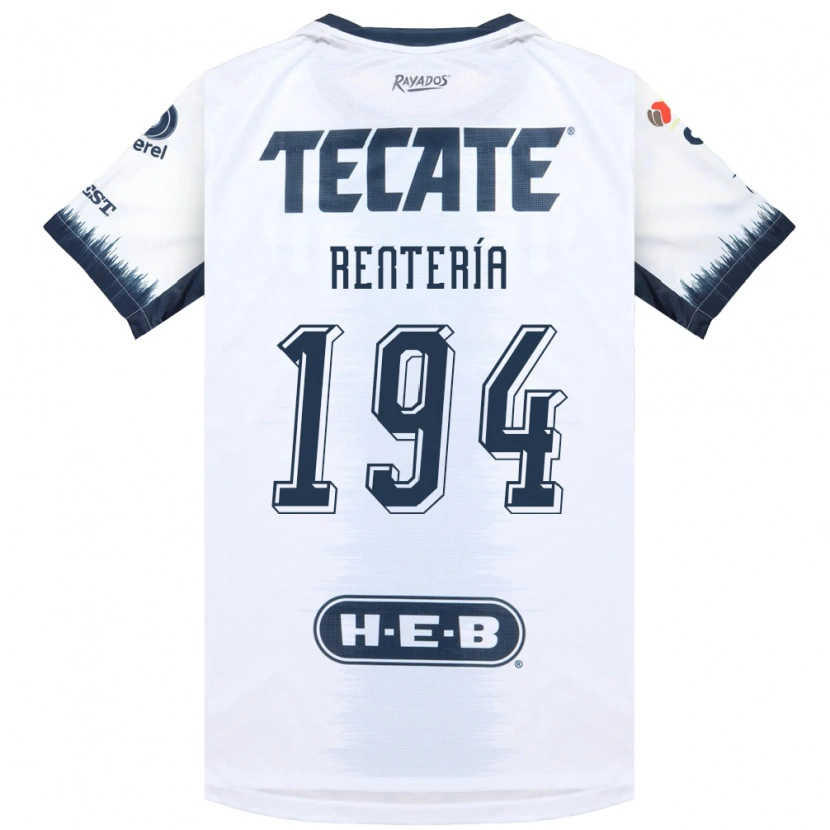 Danxen Kinderen Ricardo Rentería #194 Wit Inktblauw Rood Uitshirt Uittenue 2026/27 T-Shirt