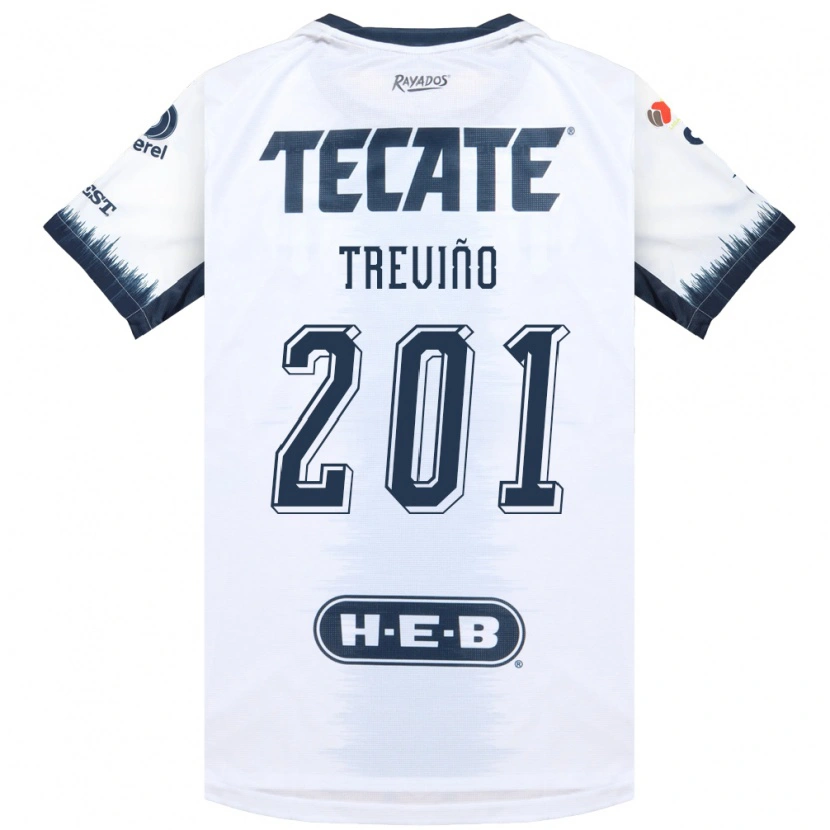 Danxen Kinderen José Treviño #201 Wit Inktblauw Rood Uitshirt Uittenue 2026/27 T-Shirt