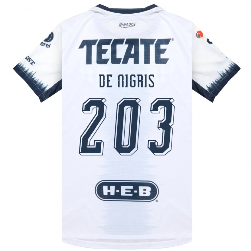 Danxen Kinderen Aldo De Nigris #203 Wit Inktblauw Rood Uitshirt Uittenue 2026/27 T-Shirt