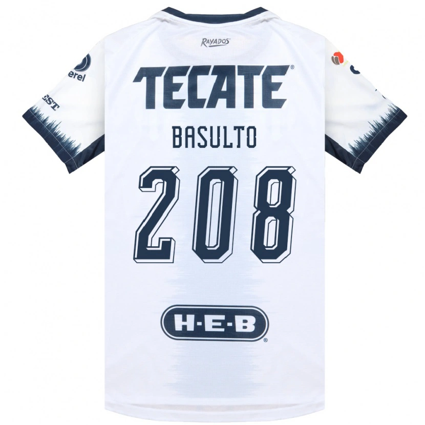 Danxen Kinderen Luis Basulto #208 Wit Inktblauw Rood Uitshirt Uittenue 2026/27 T-Shirt