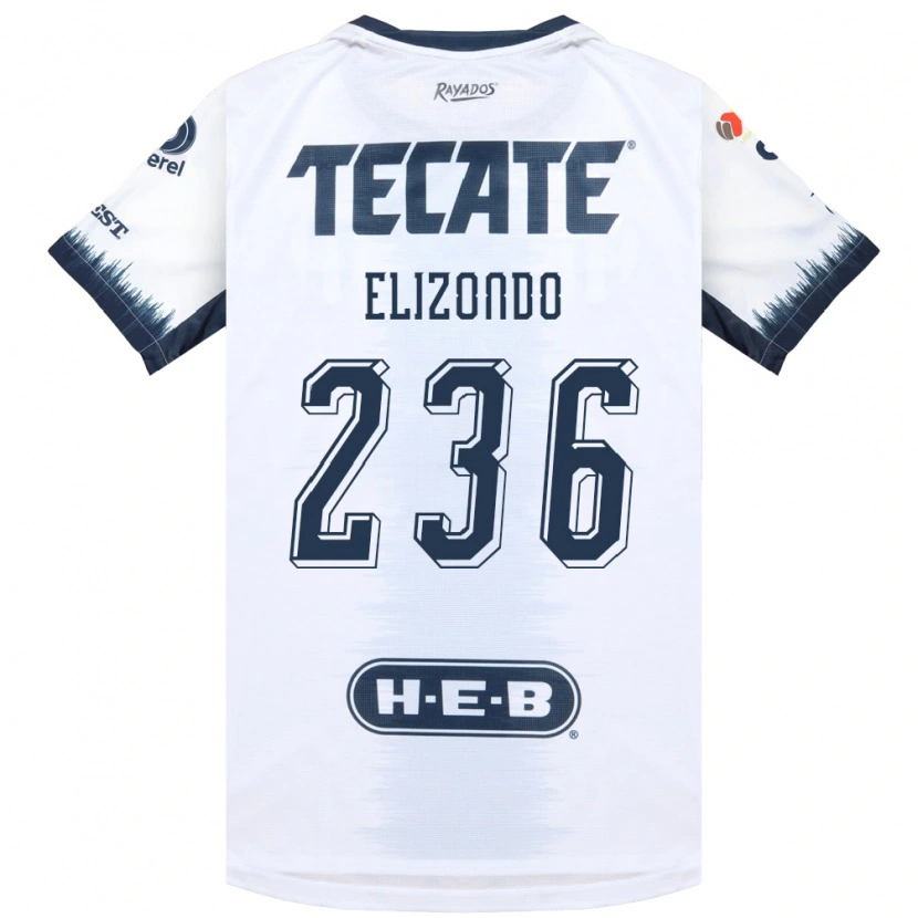 Danxen Kinderen Javier Elizondo #236 Wit Inktblauw Rood Uitshirt Uittenue 2026/27 T-Shirt