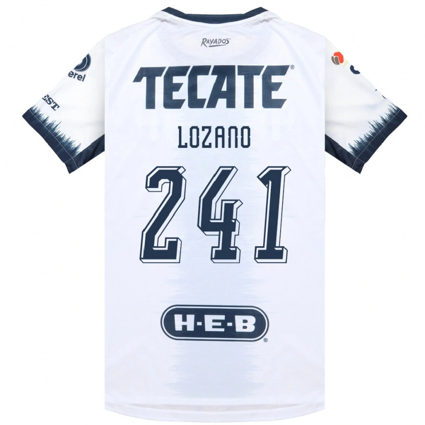Danxen Kinderen Ronald Lozano #241 Wit Inktblauw Rood Uitshirt Uittenue 2026/27 T-Shirt