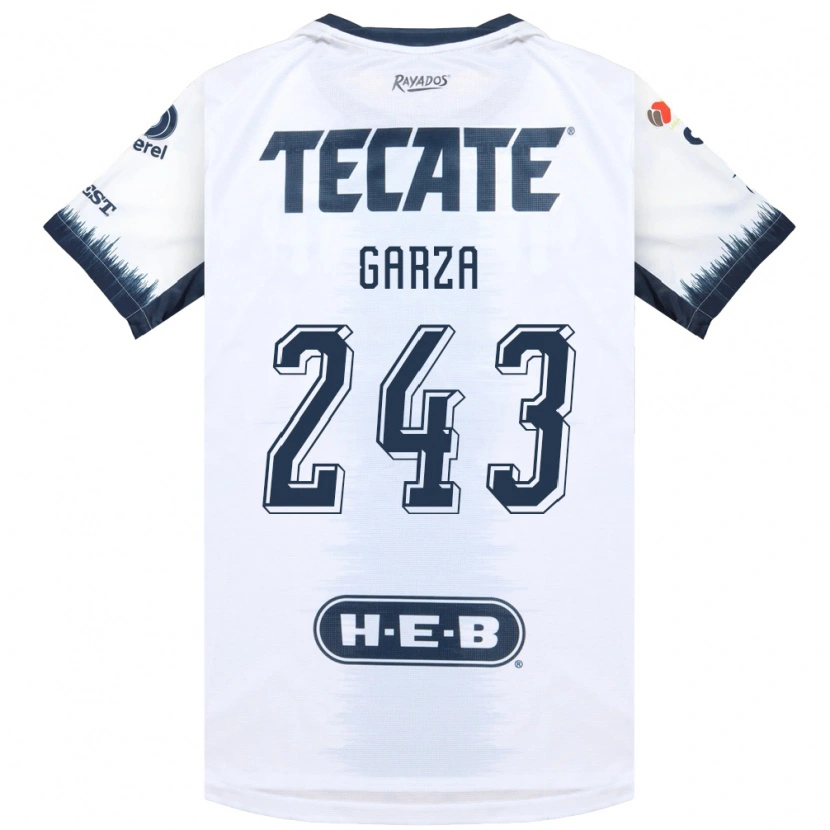 Danxen Kinderen Juan Garza #243 Wit Inktblauw Rood Uitshirt Uittenue 2026/27 T-Shirt