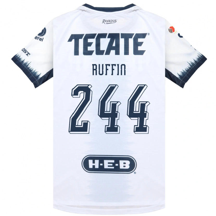 Danxen Kinderen Paxon Ruffin #244 Wit Inktblauw Rood Uitshirt Uittenue 2026/27 T-Shirt