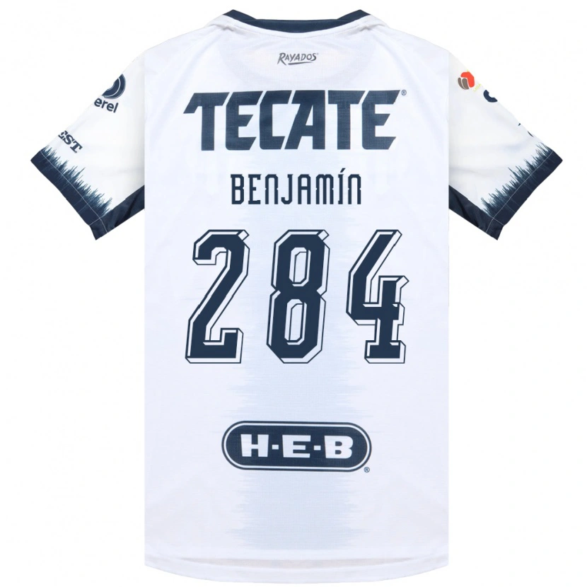 Danxen Kinderen Benjamín De La Herrán #284 Wit Inktblauw Rood Uitshirt Uittenue 2026/27 T-Shirt