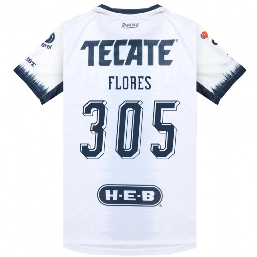 Danxen Kinderen Santiago Flores #305 Wit Inktblauw Rood Uitshirt Uittenue 2026/27 T-Shirt