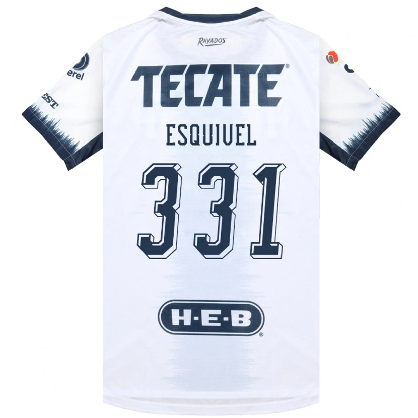 Danxen Kinderen Abraham Esquivel #331 Wit Inktblauw Rood Uitshirt Uittenue 2026/27 T-Shirt
