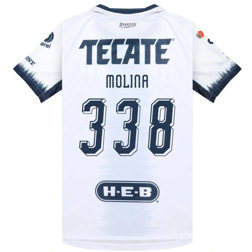 Danxen Kinderen Johann Molina #338 Wit Inktblauw Rood Uitshirt Uittenue 2026/27 T-Shirt
