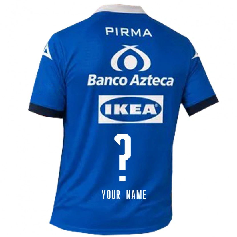 Danxen Kinderen Uw Naam #0 Blauw Wit Uitshirt Uittenue 2026/27 T-Shirt