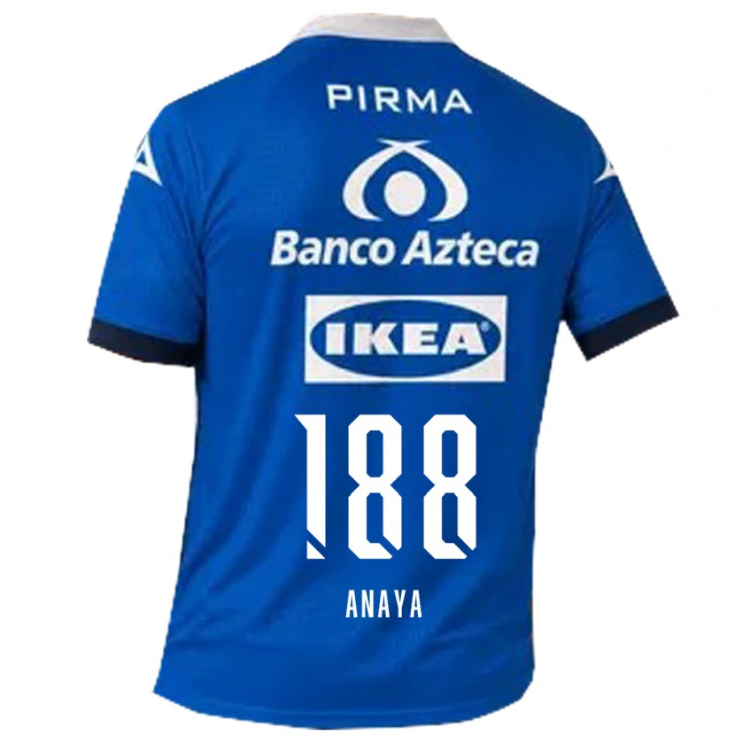 Danxen Kinderen Mario Anaya #188 Blauw Wit Uitshirt Uittenue 2026/27 T-Shirt