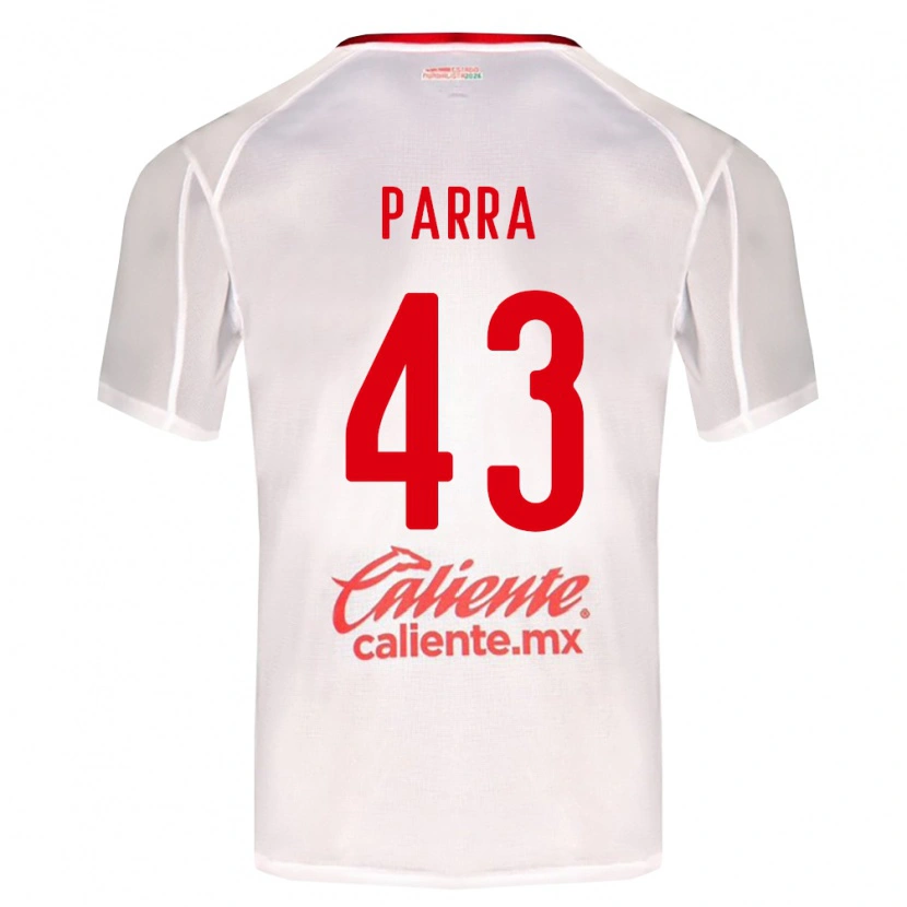 Danxen Kinderen Rodrigo Parra #43 Wit Groen Rood Uitshirt Uittenue 2026/27 T-Shirt