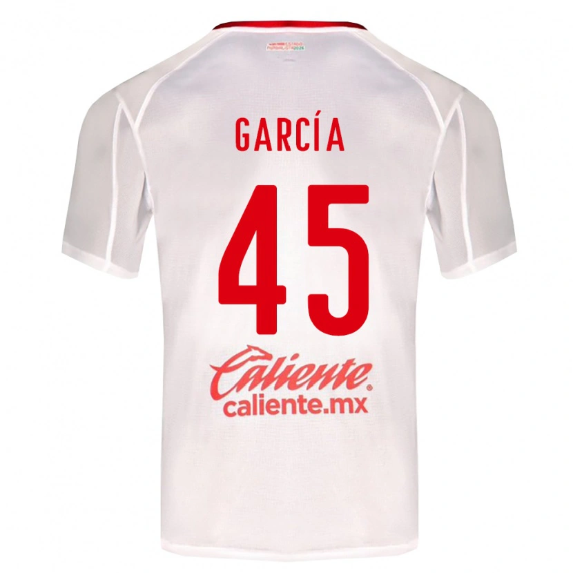 Danxen Kinderen Eduardo García #45 Wit Groen Rood Uitshirt Uittenue 2026/27 T-Shirt