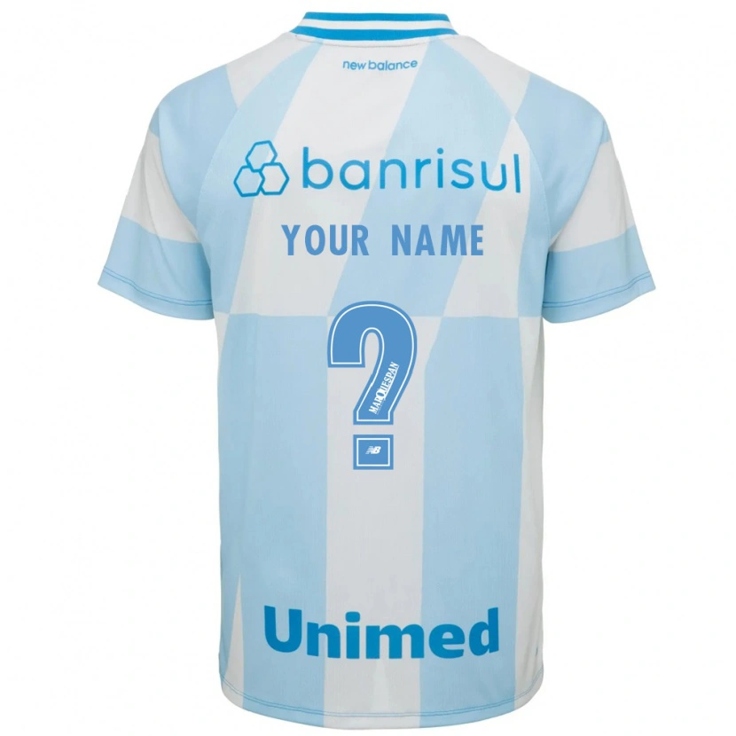 Danxen Kinderen Uw Naam #0 Lichtblauw Wit Uitshirt Uittenue 2026/27 T-Shirt