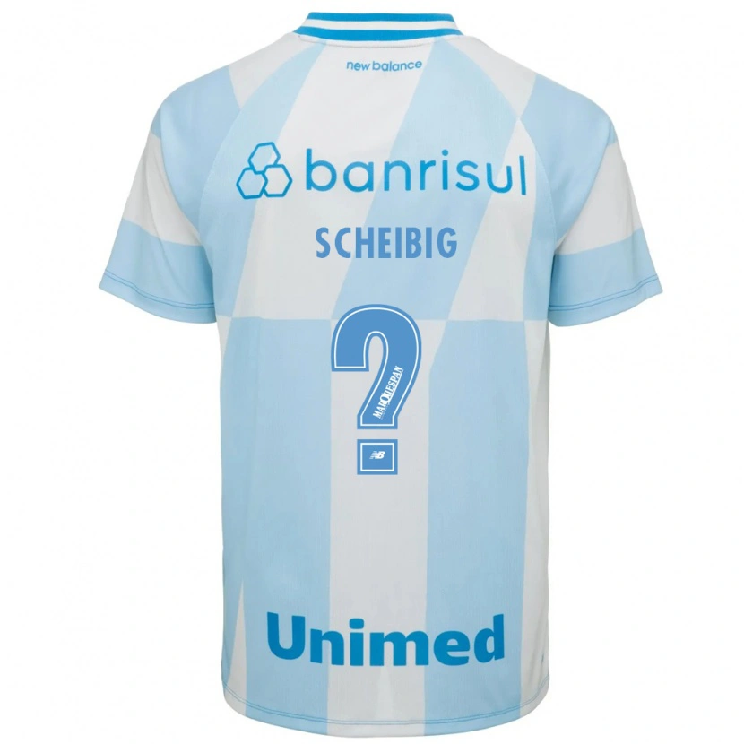 Danxen Kinderen Felipe Scheibig #0 Lichtblauw Wit Uitshirt Uittenue 2026/27 T-Shirt