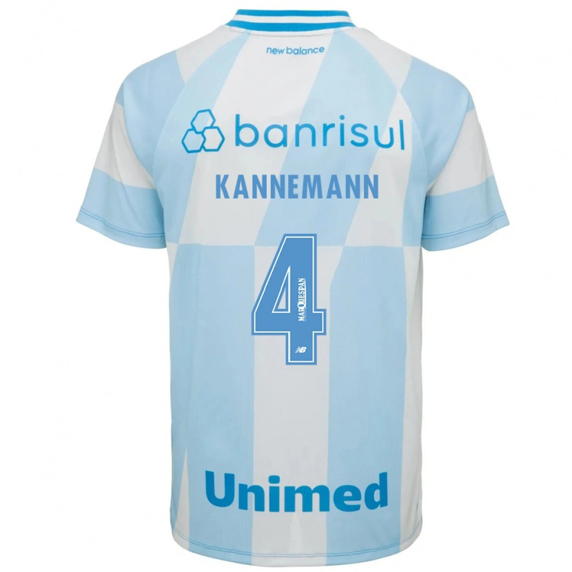 Danxen Kinderen Walter Kannemann #4 Lichtblauw Wit Uitshirt Uittenue 2026/27 T-Shirt