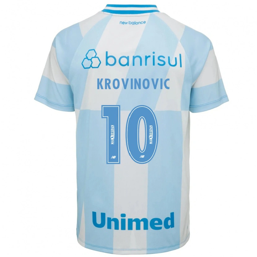 Danxen Kinderen Filip Krovinovic #10 Lichtblauw Wit Uitshirt Uittenue 2026/27 T-Shirt