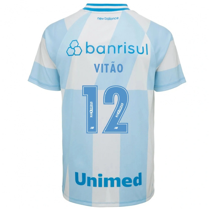 Danxen Kinderen Vítor Wächter De Godoy #12 Lichtblauw Wit Uitshirt Uittenue 2026/27 T-Shirt