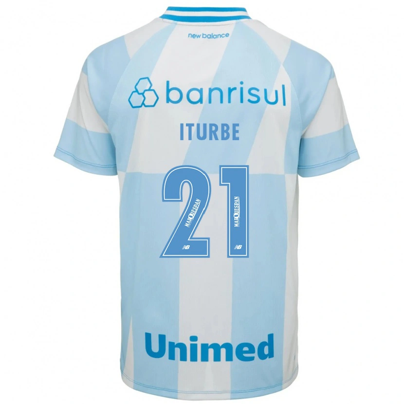 Danxen Kinderen Juan Iturbe #21 Lichtblauw Wit Uitshirt Uittenue 2026/27 T-Shirt