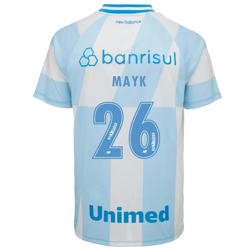 Danxen Kinderen Mayk #26 Lichtblauw Wit Uitshirt Uittenue 2026/27 T-Shirt
