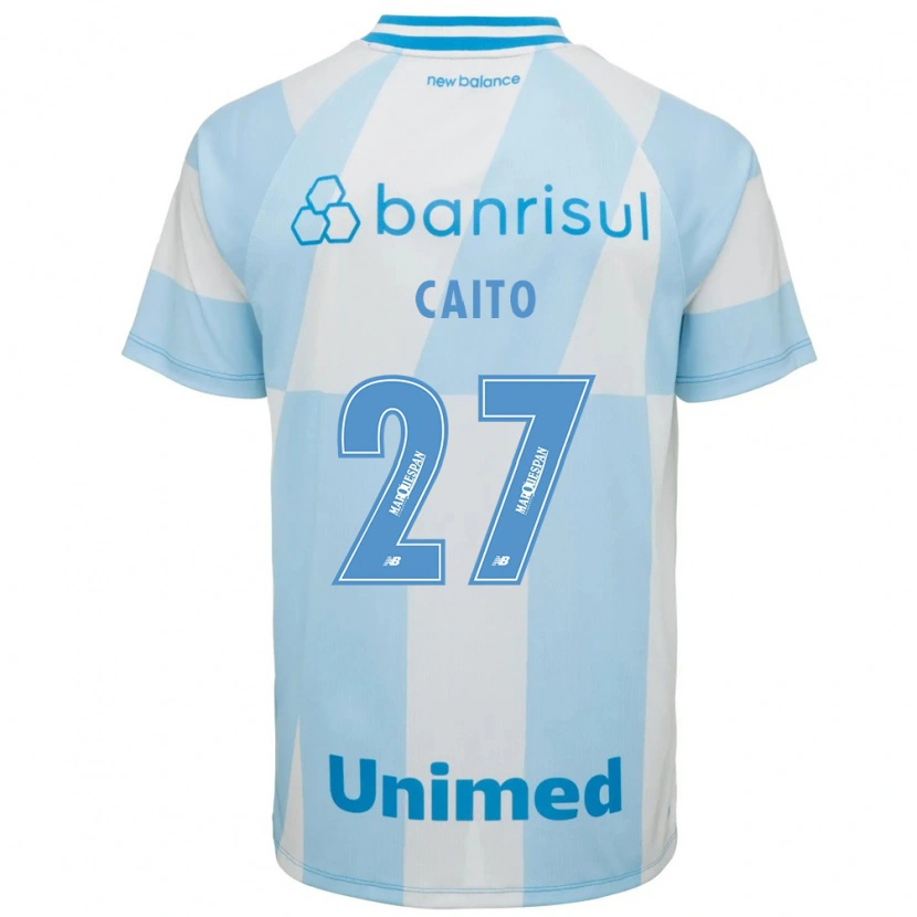 Danxen Kinderen Diego Caito #27 Lichtblauw Wit Uitshirt Uittenue 2026/27 T-Shirt