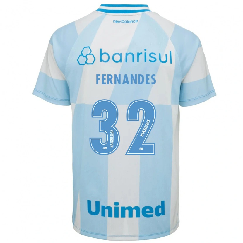 Danxen Kinderen Nathan Fernandes #32 Lichtblauw Wit Uitshirt Uittenue 2026/27 T-Shirt