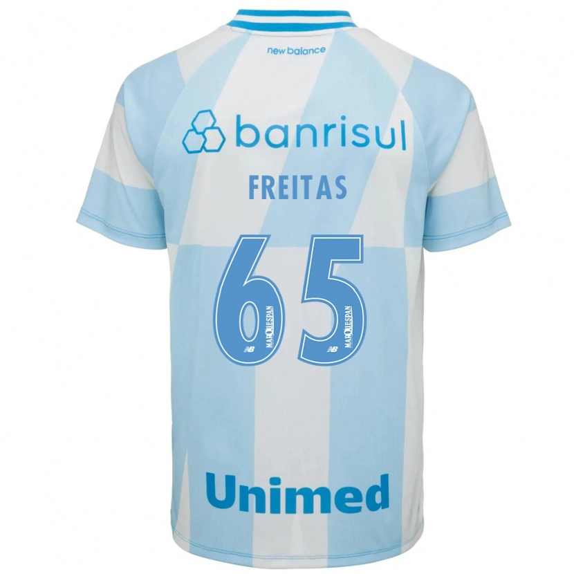 Danxen Kinderen Riquelme Freitas Dos Santos #65 Lichtblauw Wit Uitshirt Uittenue 2026/27 T-Shirt