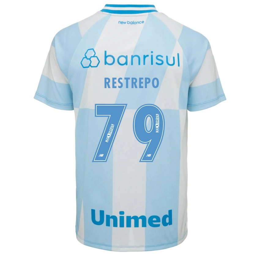 Danxen Kinderen Kelly Restrepo #79 Lichtblauw Wit Uitshirt Uittenue 2026/27 T-Shirt
