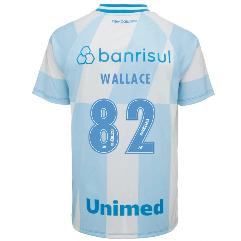 Danxen Kinderen Wallace Gomes Da Silva Dos Santos #82 Lichtblauw Wit Uitshirt Uittenue 2026/27 T-Shirt