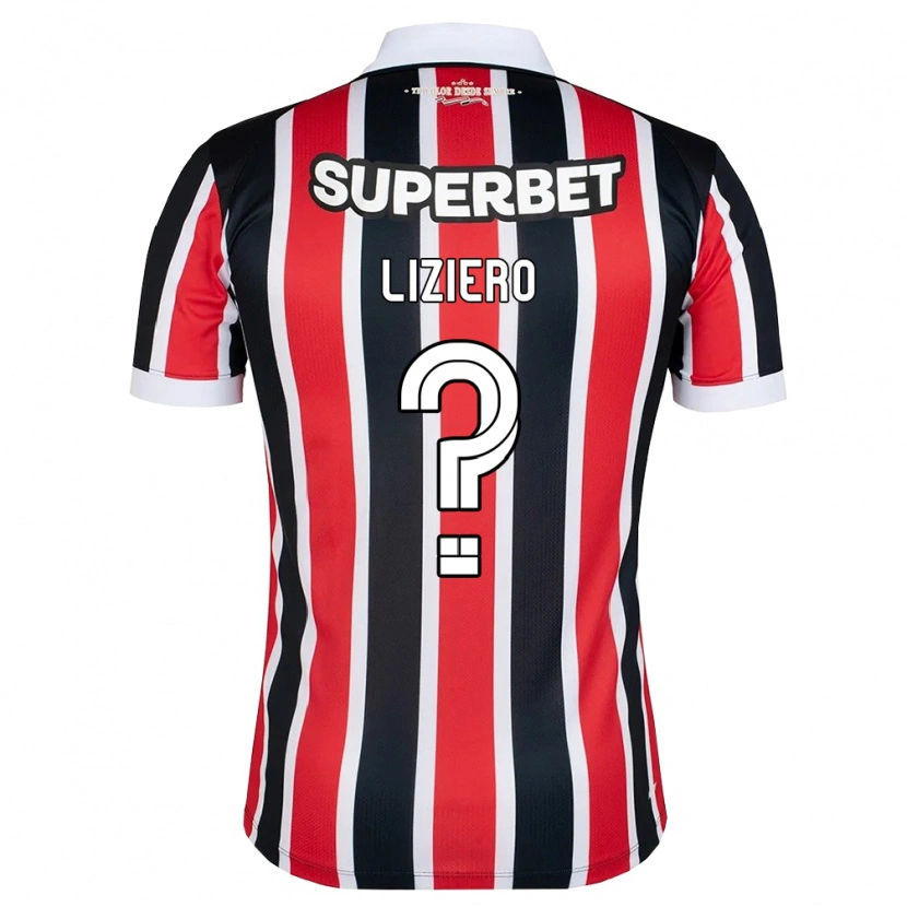 Danxen Kinderen Liziero #0 Rood Wit Zwart Uitshirt Uittenue 2026/27 T-Shirt