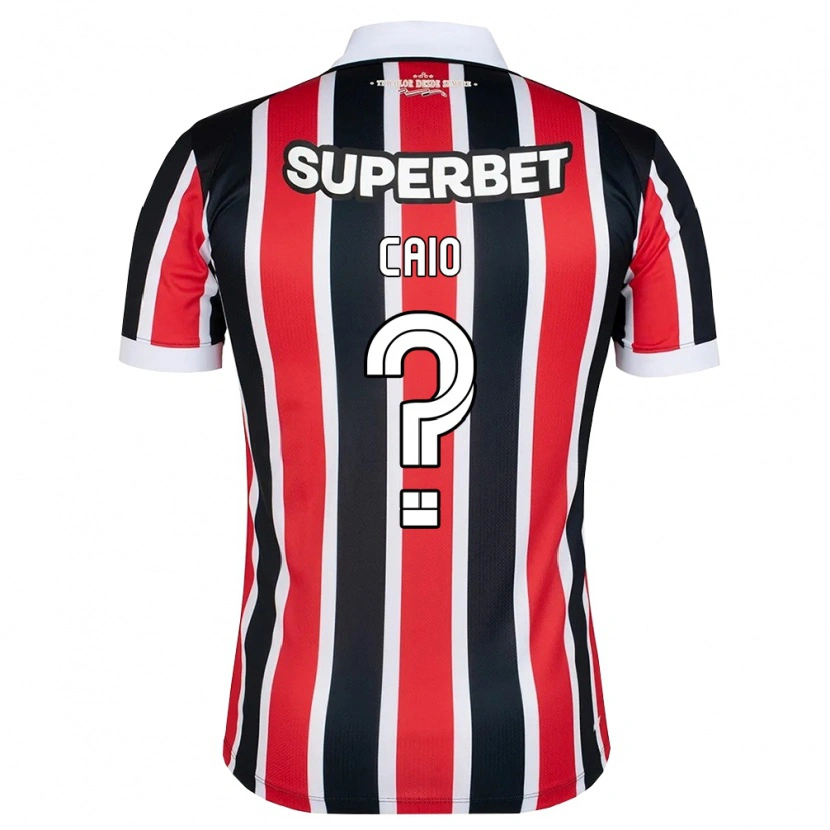 Danxen Kinderen Caio #0 Rood Wit Zwart Uitshirt Uittenue 2026/27 T-Shirt