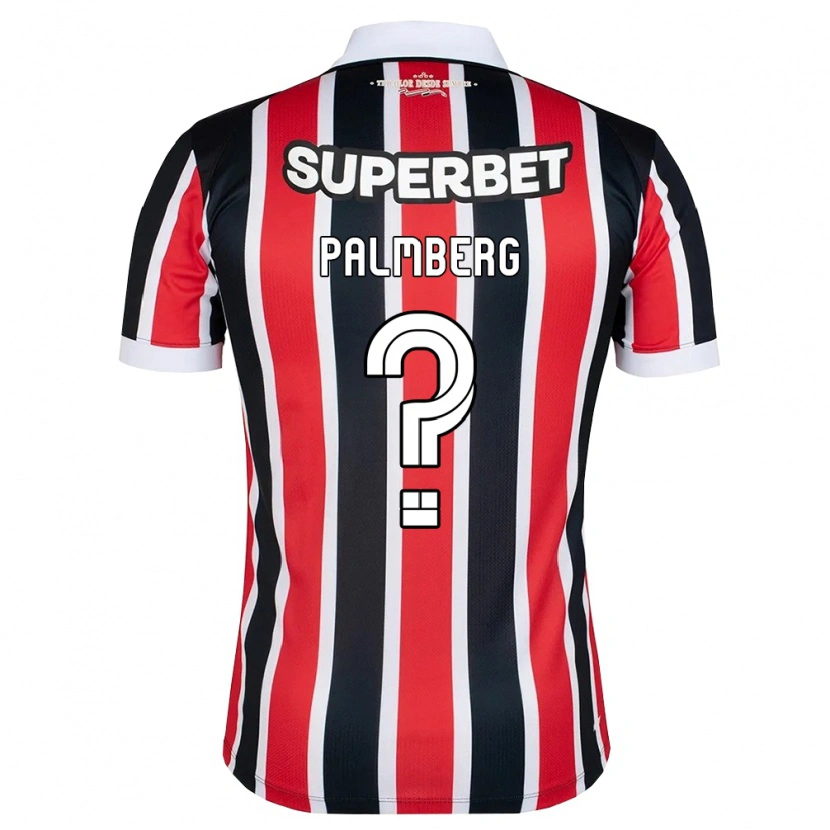 Danxen Kinderen Palmberg #0 Rood Wit Zwart Uitshirt Uittenue 2026/27 T-Shirt