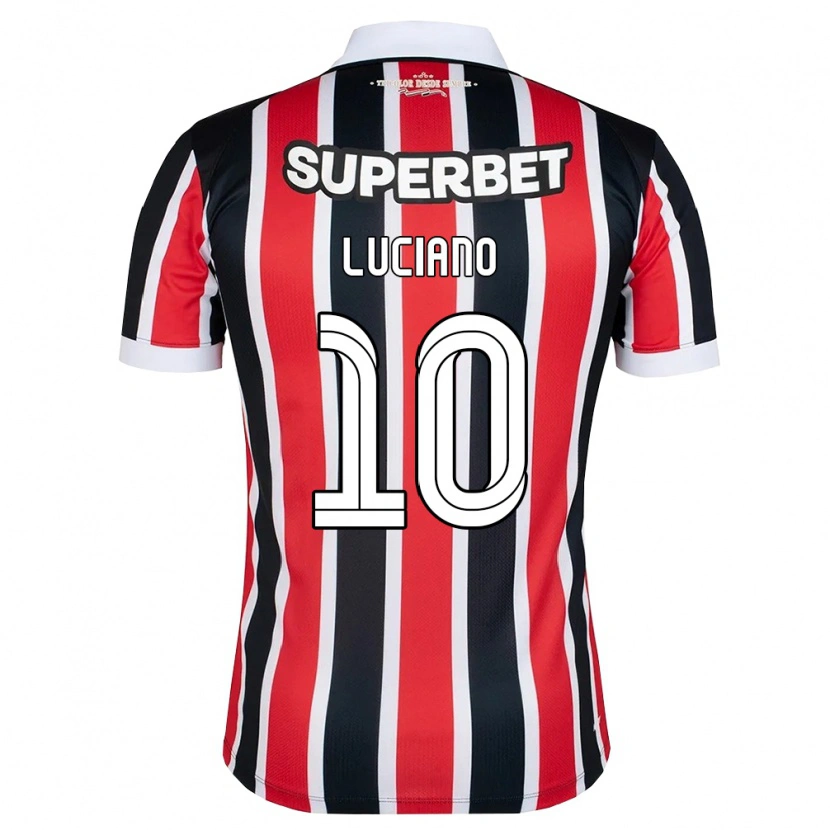Danxen Kinderen Luciano Da Rocha Neves #10 Rood Wit Zwart Uitshirt Uittenue 2026/27 T-Shirt