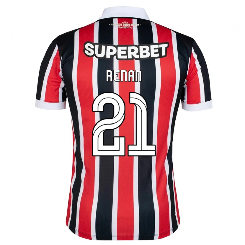 Danxen Kinderen Renan La Salvia Zangelmi #21 Rood Wit Zwart Uitshirt Uittenue 2026/27 T-Shirt