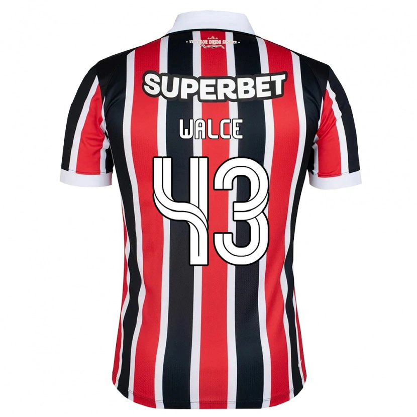 Danxen Kinderen Walce #43 Rood Wit Zwart Uitshirt Uittenue 2026/27 T-Shirt