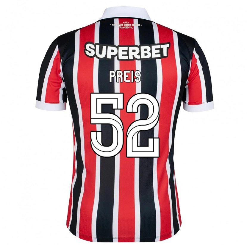 Danxen Kinderen Felipe Preis #52 Rood Wit Zwart Uitshirt Uittenue 2026/27 T-Shirt
