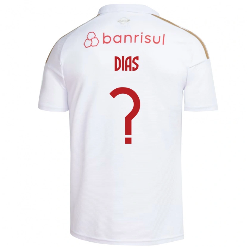 Danxen Kinderen Kauan Dias #0 Wit Rood Uitshirt Uittenue 2026/27 T-Shirt
