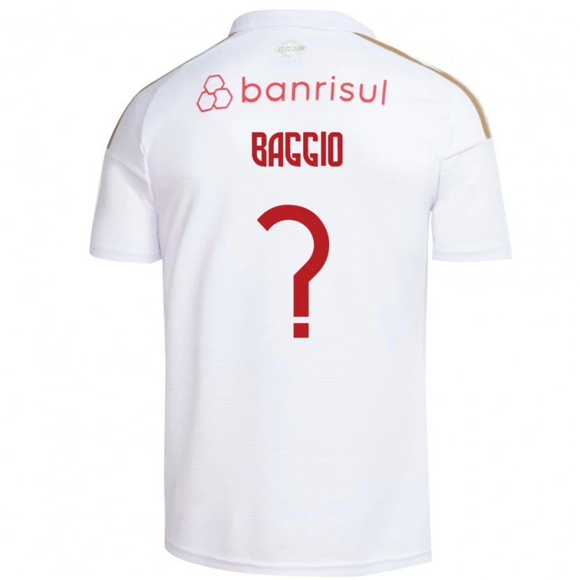 Danxen Kinderen Gabriel Baggio #0 Wit Rood Uitshirt Uittenue 2026/27 T-Shirt
