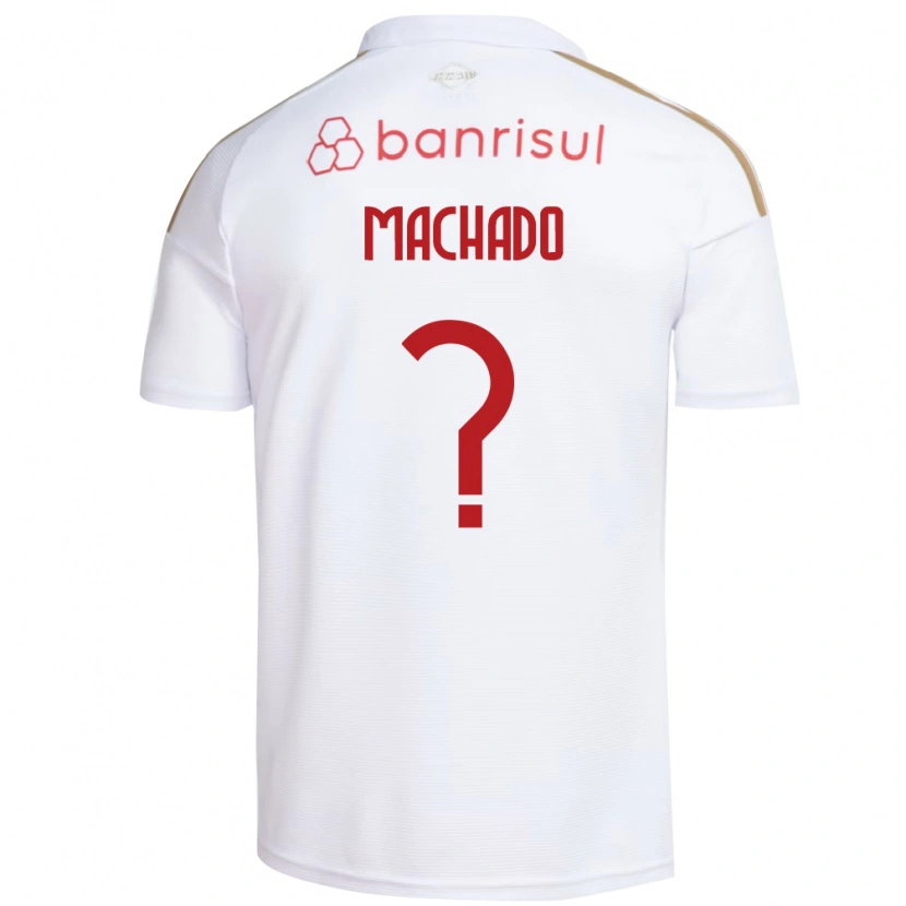 Danxen Kinderen Édson Machado #0 Wit Rood Uitshirt Uittenue 2026/27 T-Shirt